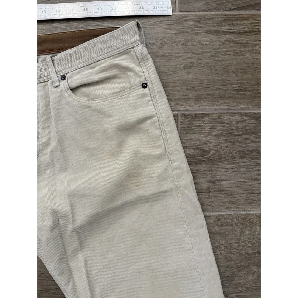White Banana Republic Straight Fit Pima Cotton W33 L34 Front Stains/Priced Low!‎